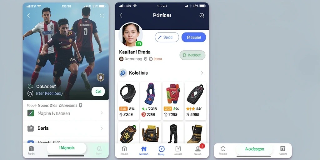 Fitur permainan yang beragam dan seru.