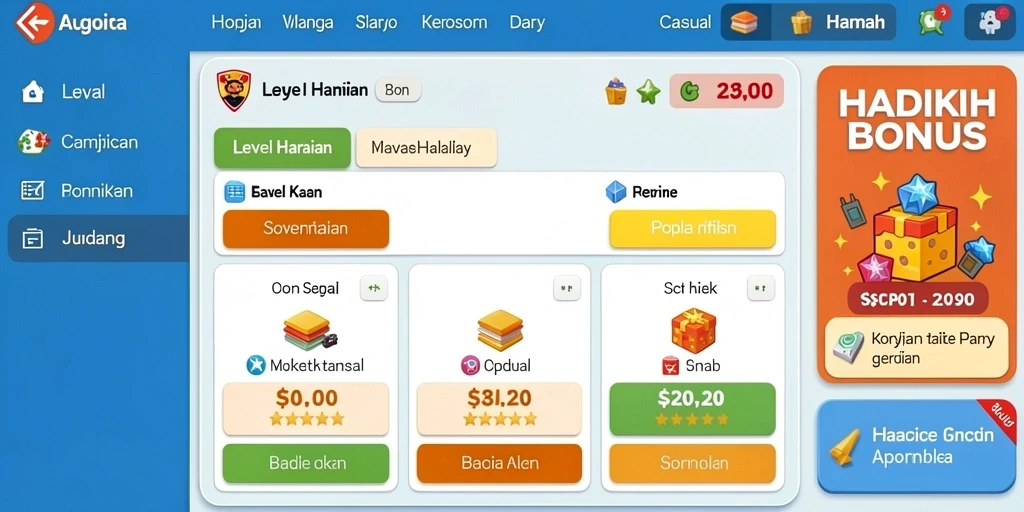 Level yang menantang dan penuh rintangan menarik.