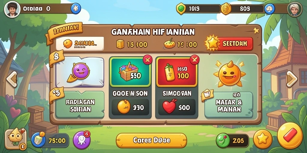 Gameplay seru dengan banyak tantangan untuk dihadapi.